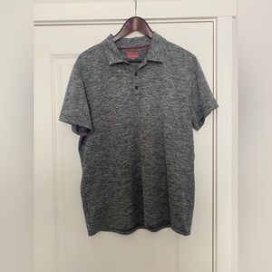 Alfani polyester charcoal-colored polo shirt